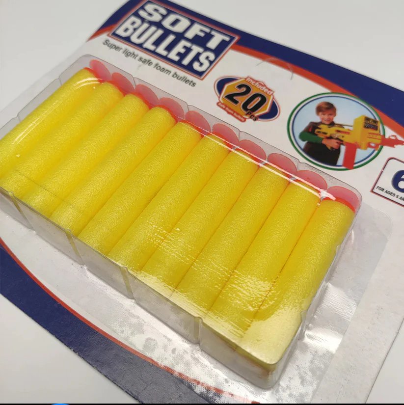 SOFT FOAM STICKON BULLETS